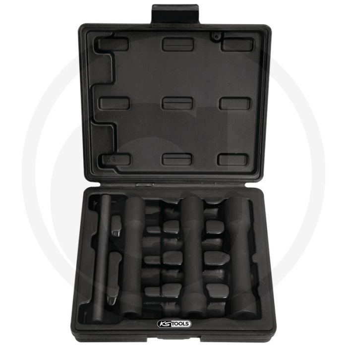 Ks tools 1/2" spezial ausdrehnuss-satz, extra lang, 4-delig, 17-21 mm - aggressief spiralprofiel