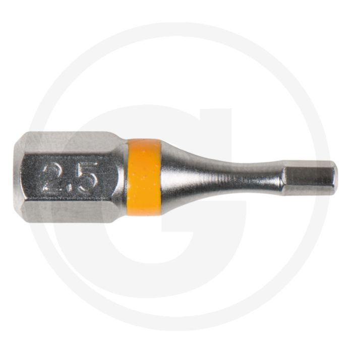 Ks tools 1/4" torsionpower bit innen6kant, 25mm, 2.5mm - torsion zone für drehmomentspitzen