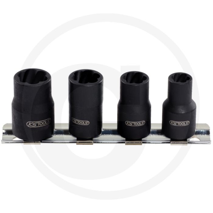 Ks tools 1/4"-Spiralprofilschlüssel-Satz, 4-tlg. - Steckschlüssel - 8-13 mm Ks tools 1/4"-Spiralprofilschlüssel-Satz, 4-tlg. - Steckschlüssel - 8-13 mm