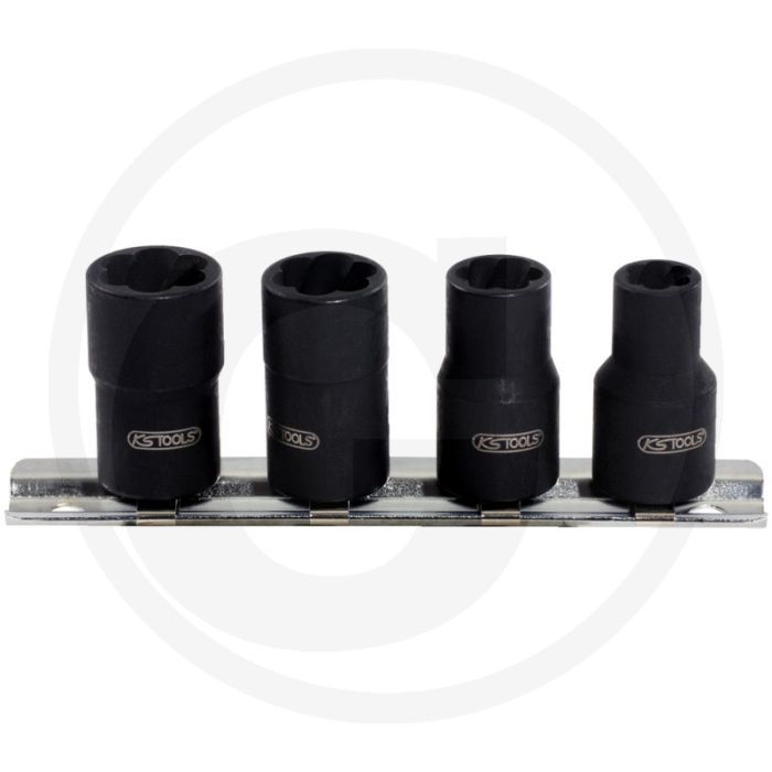 Ks tools 3/8"-Spiralprofilschlüssel-Satz, 4-tlg. - Steckschlüssel, 8-10-12-13 mm