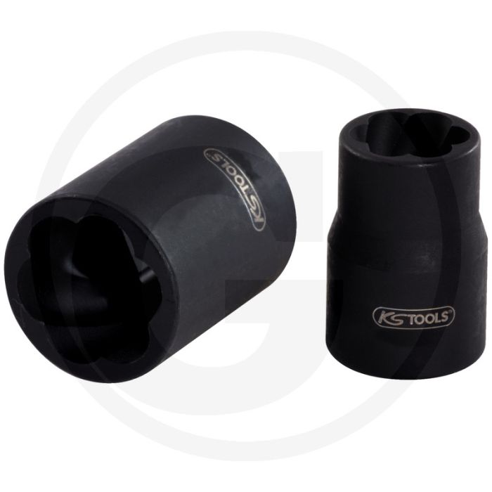 Ks tools 3/8" spiraal-profiel-dopsleutel, 13 mm - twist socket profiel