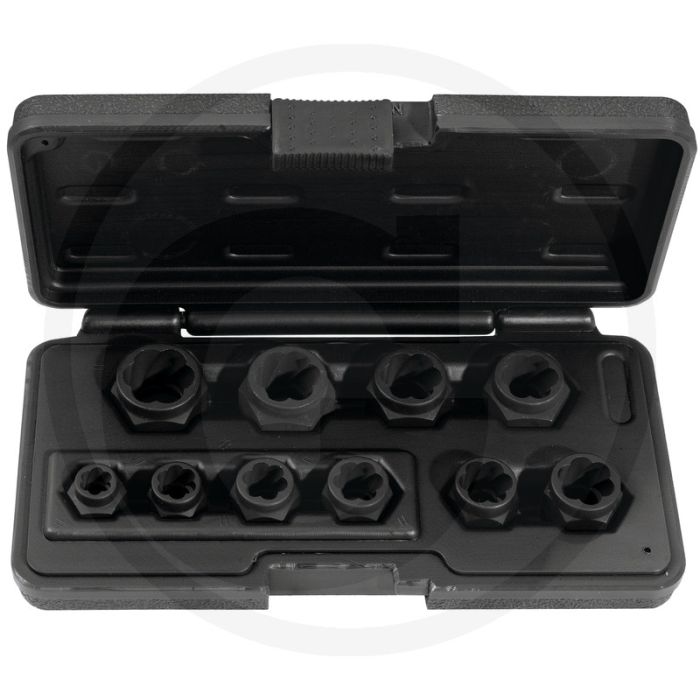 Kit d'écrous à section hélicoïdale Ks tools, 10 pièces pour les boulons et les écrous endommagés et coincés