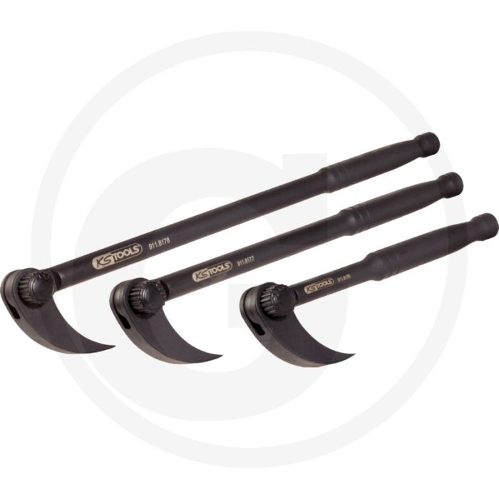 Ks tools draaibare rolkop bandenlichterset,3-delig - meervoudig verstelbare rolkop - 345 mm