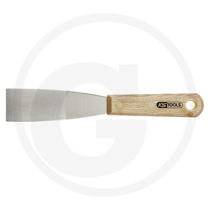 Ks tools plamuurmes, edelstaal, 38mm, houtgreep - extreme interkristalline corrosiebestendigheid