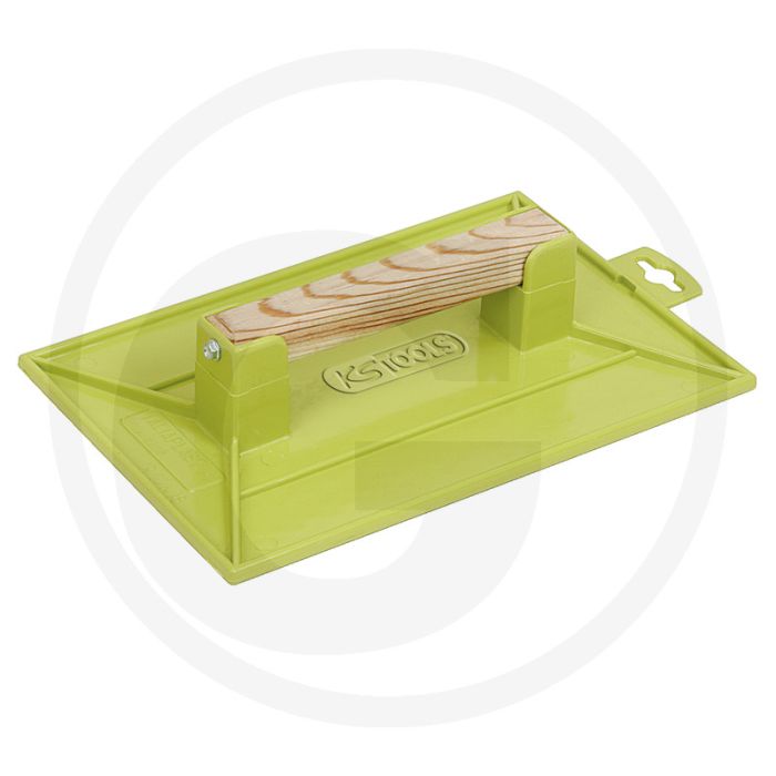 Ks tools schuurblok met rubberspons 260x65x450mm, rechthoekig, celstructuur, houten handgreep Ks tools schuurblok met rubberspons 260x65x450mm, rechthoekig, celstructuur, houten handgreep