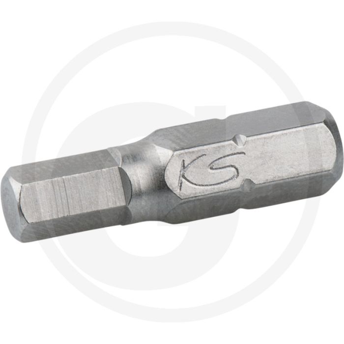 Ks tools 1/4" bit hexagonal, 8mm, 25mm, s2 - sechskantantrieb din 3126 iso 1173 c 6.3
