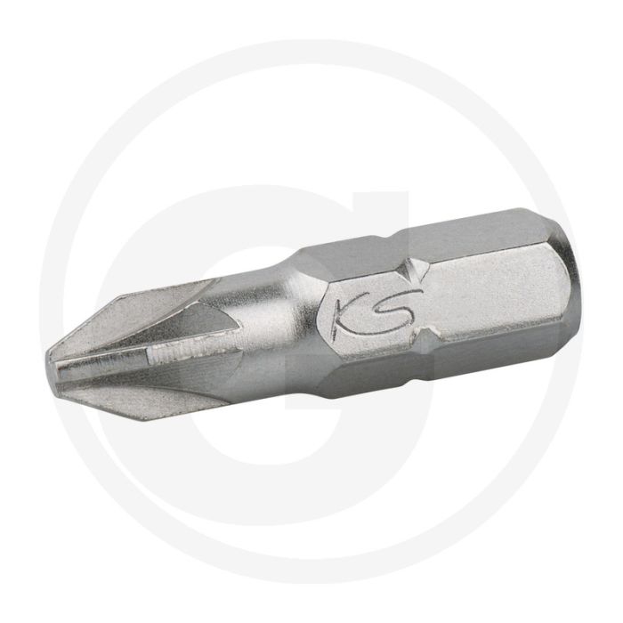 Ks tools 1/4" classic bit pz4, 25mm, 5 per pak - speciaal staal, vernikkeld, voor hand- en elektrisch gereedschap Ks tools 1/4" classic bit pz4, 25mm, 5 per pak - speciaal staal, vernikkeld, voor hand- en elektrisch gereedschap