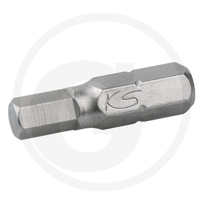 Ks tools 1/4" bit innensechskant, 25mm, 1/20" - vernickelt, din 3126, iso 1173