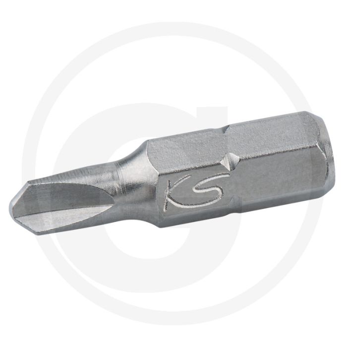 Ks tools 1/4" bit triwing, 25mm, #0 - vernickelt