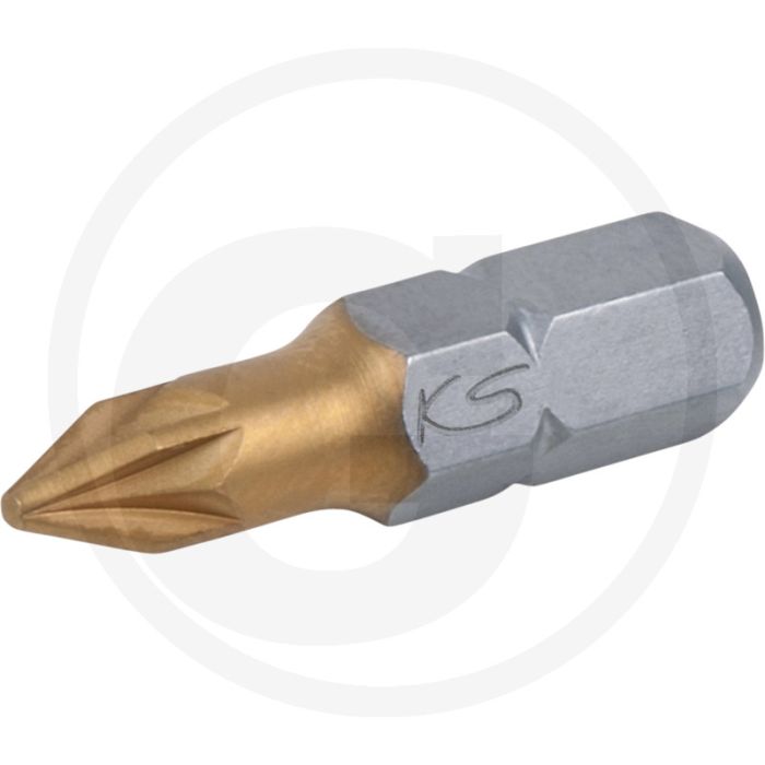 Ks tools Embout 1/4", 25mm, pz2 - titan-nitriert, für handwerk und industrie Ks tools Embout 1/4", 25mm, pz2 - titan-nitriert, für handwerk und industrie