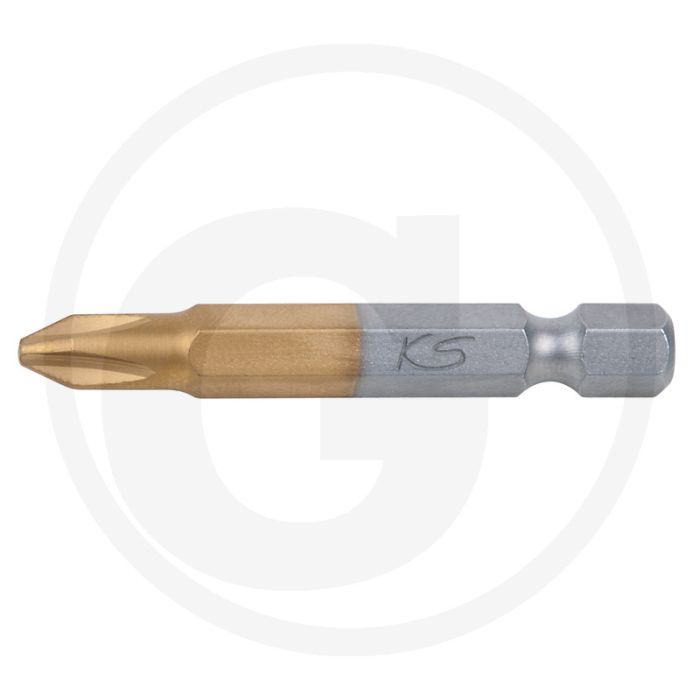 Ks tools 1/4" tin bit, 50mm, ph2, 5 per pak - titan-nitriert, für handwerk und industrie
