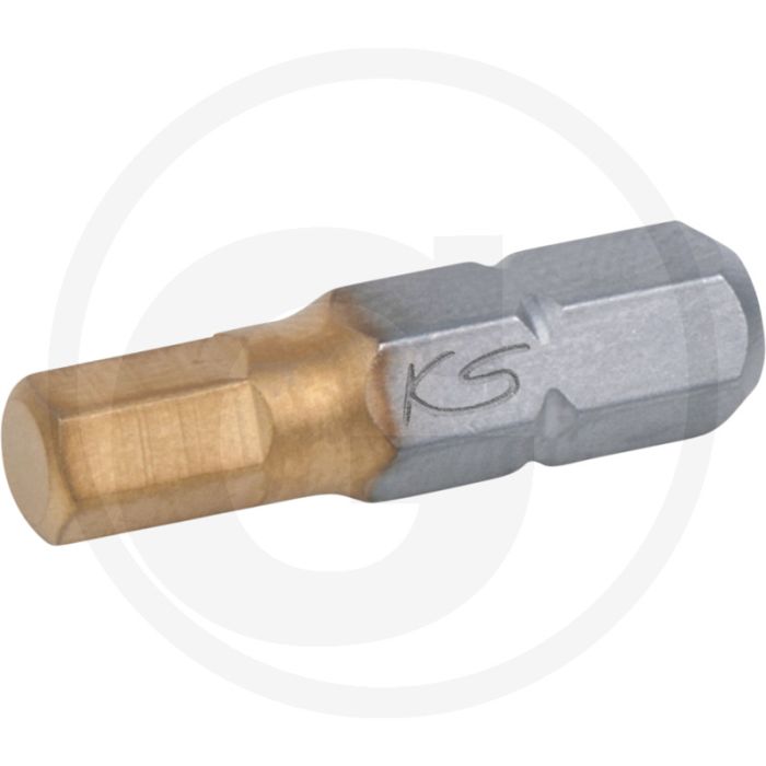 Ks tools Embout en étain 1/4", douille hexagonale, 25mm, 5mm - titanium-nitriert, für hand- und elektroschrauber Ks tools Embout en étain 1/4", douille hexagonale, 25mm, 5mm - titanium-nitriert, für hand- und elektroschrauber