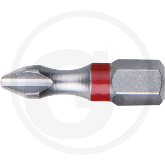 Ks tools 1/4" torsionpower bit, 25mm, ph2 - sechskantantrieb, rot Ks tools 1/4" torsionpower bit, 25mm, ph2 - sechskantantrieb, rot