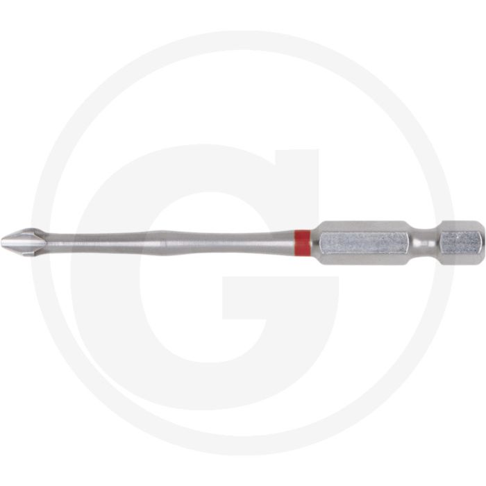 Ks tools 1/4" torsionpower bit, 75mm, ph2 - sechskantantrieb, rot