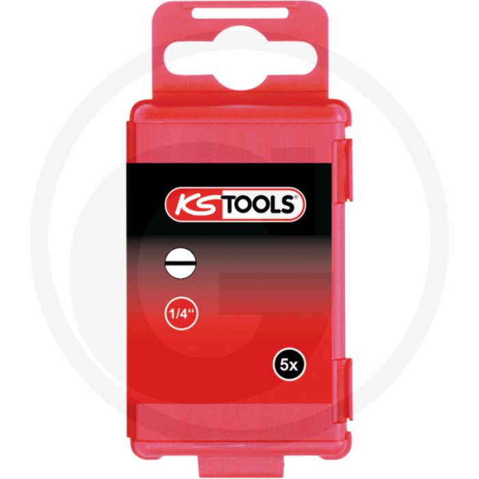 Ks tools 1/4" torsionpower bit, zaagsnede, 75mm, 3mm, 5 per pak - buitenzeskantaandrijving