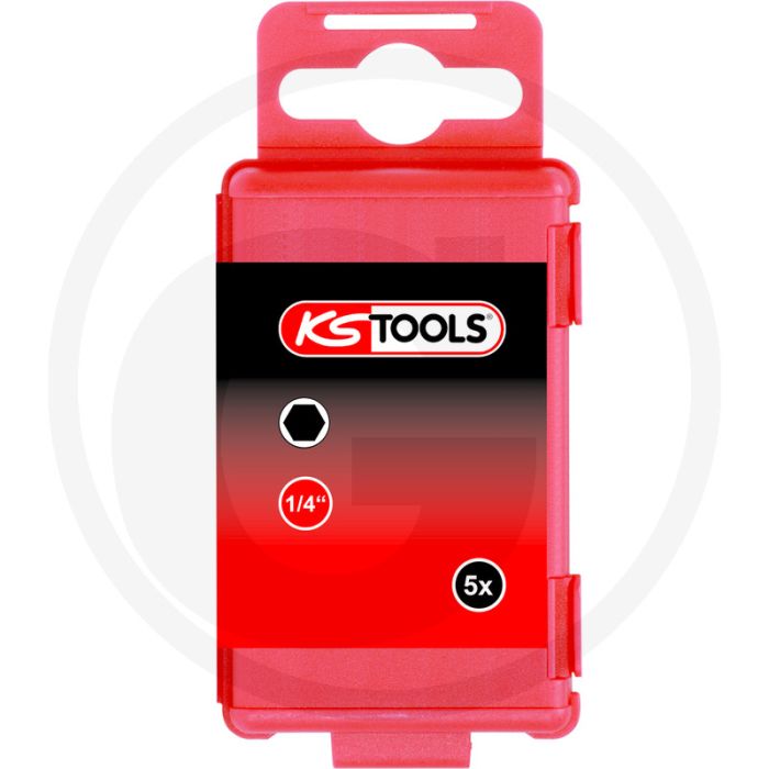 Ks tools 1/4" torsionpower bit binnenzeskant, 75mm, 3mm - kleurcode - ideaal voor handwerk en industrie
