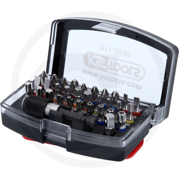 Ks tools 1/4'' torsionpower bit-satz, 32-tlg - farbcodierung, magnetischer schnellwechsel-bithalter Ks tools 1/4'' torsionpower bit-satz, 32-tlg - farbcodierung, magnetischer schnellwechsel-bithalter