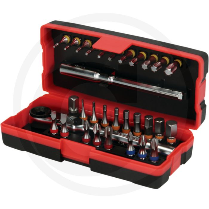 Ks tools 1/4" classic bit-satz, 31-tlg. - 180° schwenkbarer kopf Ks tools 1/4" classic bit-satz, 31-tlg. - 180° schwenkbarer kopf
