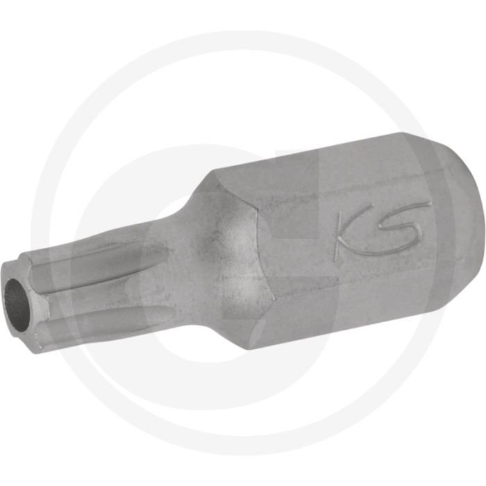 Ks tools 10 mm bit-dopsleutel 5 ster met boring, ts45 - 10 mm buitenzeskant, versterkte uitvoering