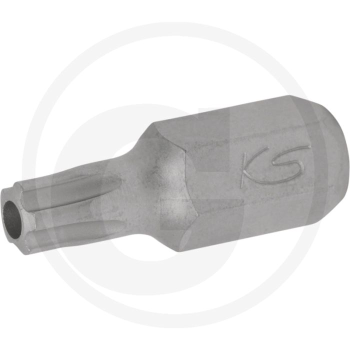 Ks tools 10 mm bit-dopsleutel 5 ster met boring, ts55 - 10 mm buitenzeskant, gesandstraald, speciaal staal