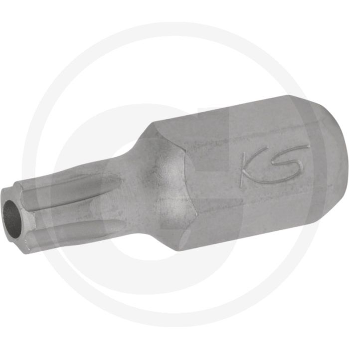 Ks tools 10 mm bit-dopsleutel 5 ster met boring, ts60 - speciaal staal, 10 mm aandrijfvorm Ks tools 10 mm bit-dopsleutel 5 ster met boring, ts60 - speciaal staal, 10 mm aandrijfvorm