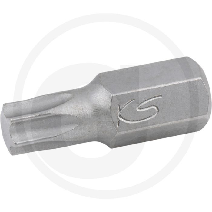 Ks tools 10mm classic bit for tx screws, l=30mm, t25 - version renforcée, sablée, special-werkzeugstahl Ks tools 10mm classic bit for tx screws, l=30mm, t25 - version renforcée, sablée, special-werkzeugstahl