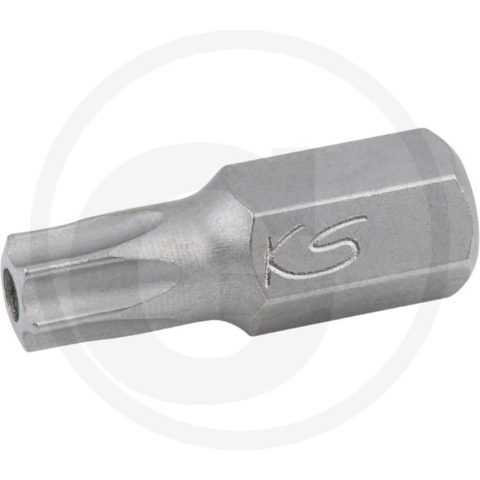 Ks tools 10mm classic bit for tx drilled screws, l=30mm, tb20 - tx-torx® with 10mm external hexagon drive Ks tools 10mm classic bit for tx drilled screws, l=30mm, tb20 - tx-torx® with 10mm external hexagon drive
