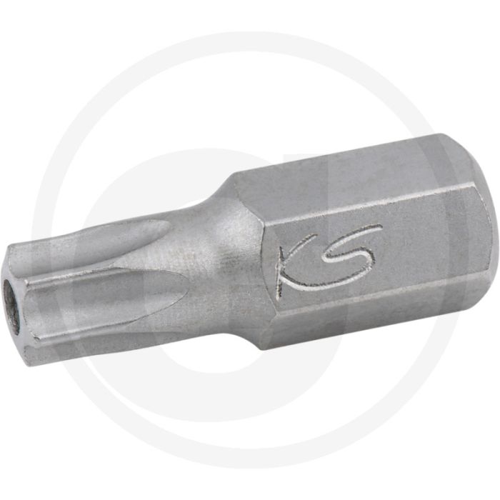 Ks tools 10mm classic bit für tx-schrauben mit bohrung, l=30mm, tb30 - tx-torx® mit bohrung