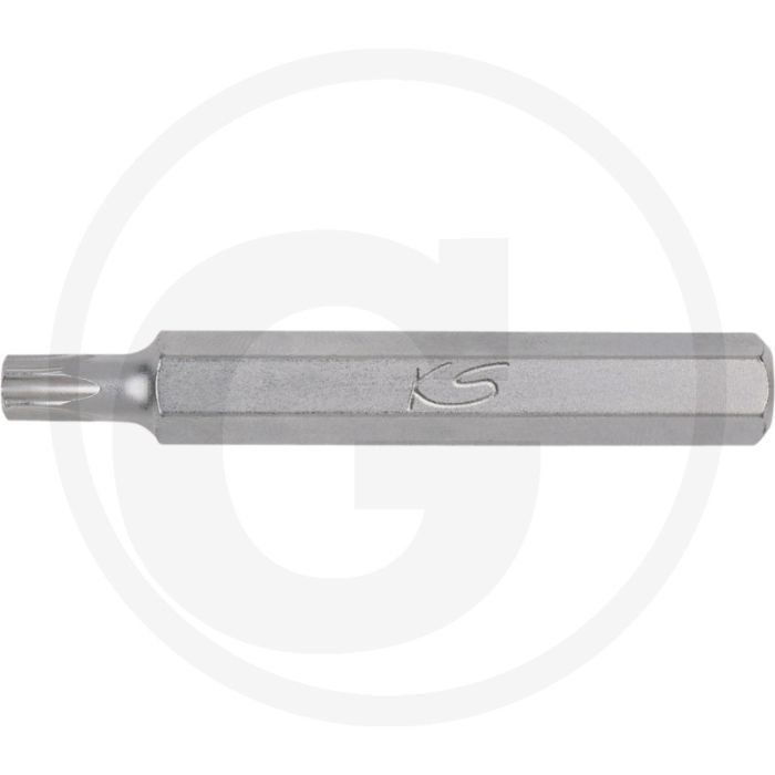 Ks tools 10mm classic bit voor tx-schroeven met boring, l=75mm, tb15 - torx mit stirnlochbohrung Ks tools 10mm classic bit voor tx-schroeven met boring, l=75mm, tb15 - torx mit stirnlochbohrung