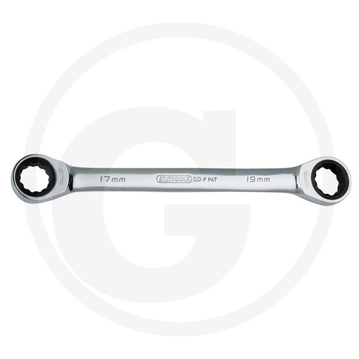 Ks tools gearplus® dubbele ratelringsleutel, 8x10 mm - 72 tanden, chroom vanadium Ks tools gearplus® dubbele ratelringsleutel, 8x10 mm - 72 tanden, chroom vanadium