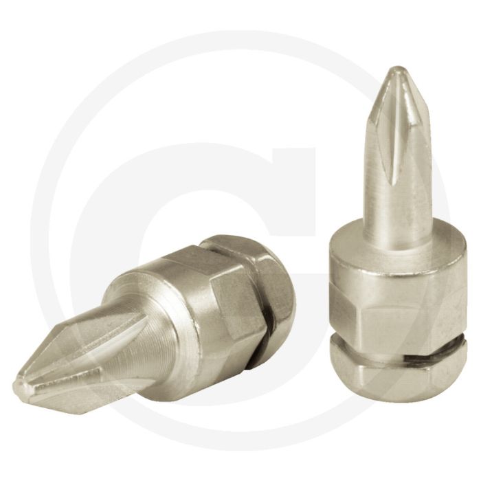 Ks tools micro bit ph0, 20mm, met außensechskant en federringsicherung Ks tools micro bit ph0, 20mm, met außensechskant en federringsicherung