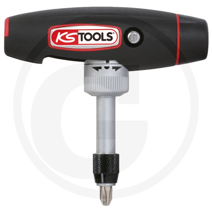 Ks tools 1/4" t-hendel ratschen-bit-schroevendraaier, 7-delig - 24-zähne ratschenfunktion