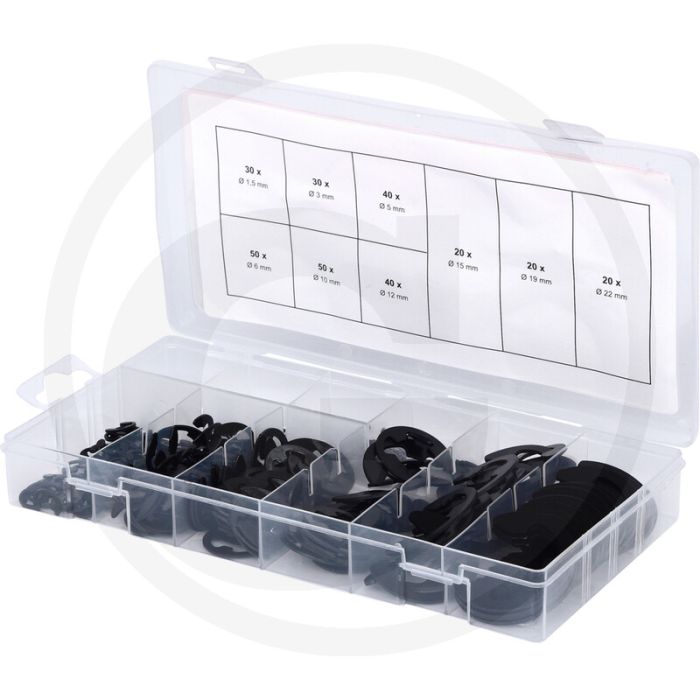 Ks tools assortiment borg-veerringen, 300-dlg. Ø 1,5-22 mm Ks tools assortiment borg-veerringen, 300-dlg. Ø 1,5-22 mm