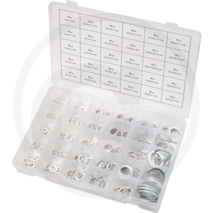 Ks tools assortiment alu-afdichtringen, 300-dlg. voor m5-28 din 7603