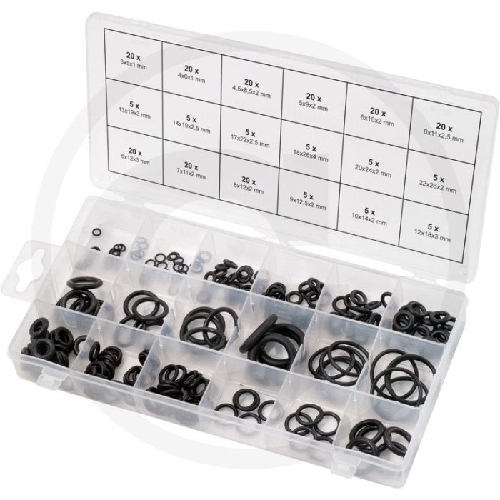 Ks tools o-ringen voor airco hnbr, 22 - Ø (mm): 3-22, 225 stuks
