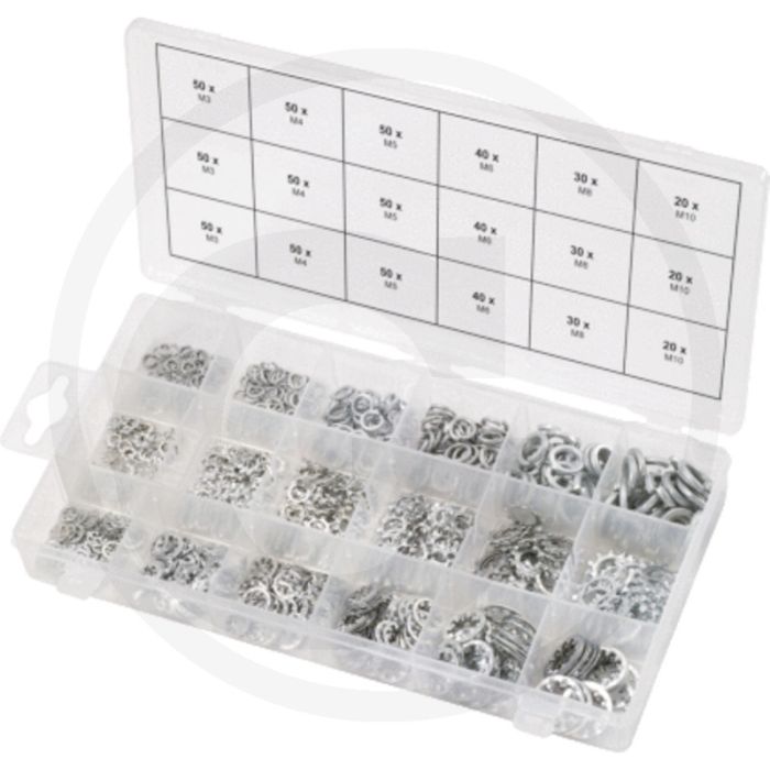 Ks tools assortiment borg- en plaatringen, 720-dlg. m4-m12, kunststofkoffer Ks tools assortiment borg- en plaatringen, 720-dlg. m4-m12, kunststofkoffer