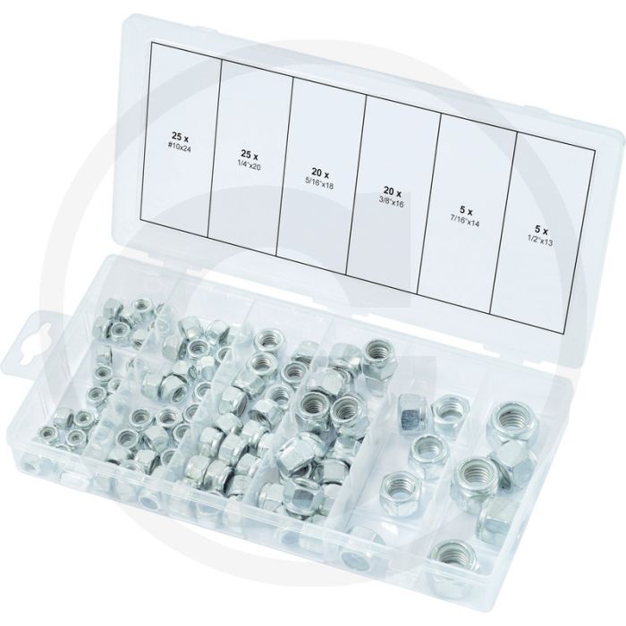 Ks tools assortiment buiten-veerringen, 250-dlg. - iso 7040 conform