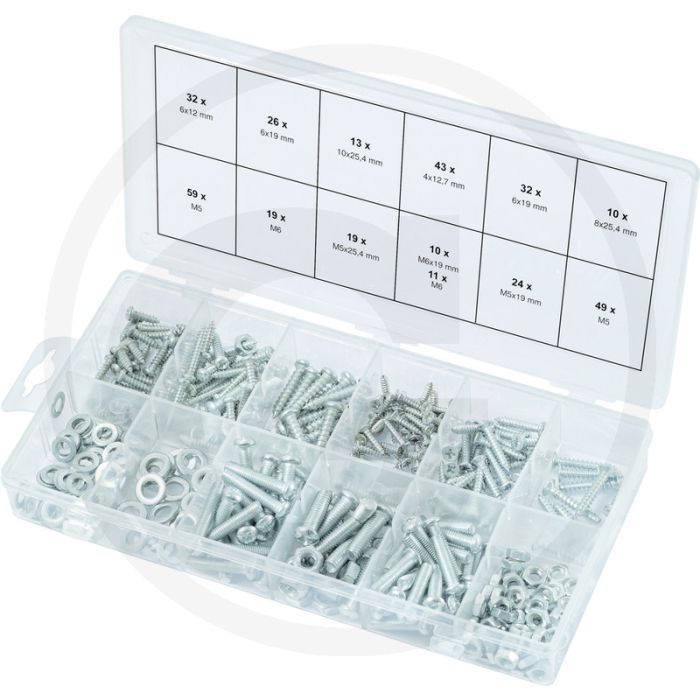 Ks tools assortiment buiten en binnen-veerringen, 387-dlg. nach din 7985/126/555/7981/7982 Ks tools assortiment buiten en binnen-veerringen, 387-dlg. nach din 7985/126/555/7981/7982