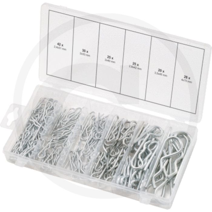 Ks tools assortiment veer-splitpennen, 150-dlg. - 30x 2x33 mm, 25x 2x40 mm, 42x 2,4x31 mm, 25x 2,8x42 mm, 20x 3,5x45 mm, 8x 4x75 mm Ks tools assortiment veer-splitpennen, 150-dlg. - 30x 2x33 mm, 25x 2x40 mm, 42x 2,4x31 mm, 25x 2,8x42 mm, 20x 3,5x45 mm, 8x 4x75 mm