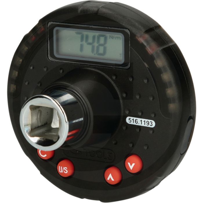 Ks tools 1/2" digitaler drehmomentadapter mit winkelmesser - drehmomentpräzision ± 3% im uhrzeigersinn