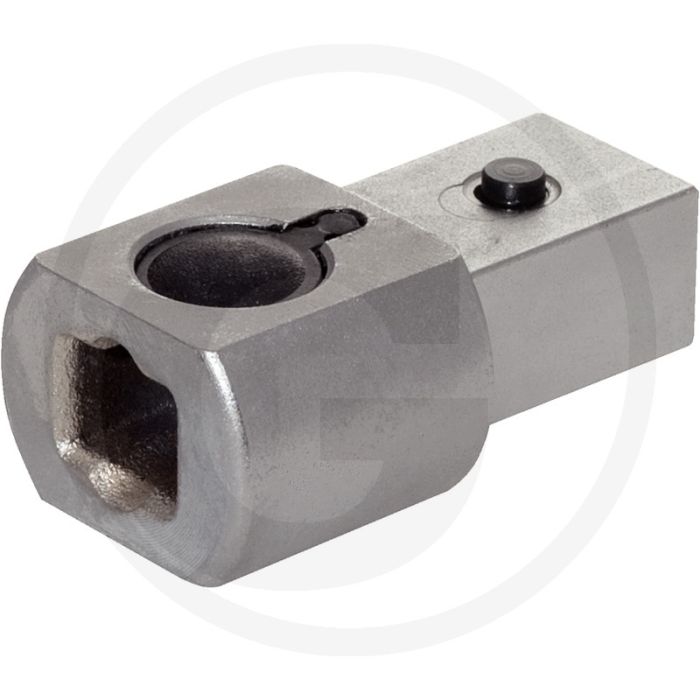 Ks tools 9x12mm einsteck-adapter, auf 14x18 mm - met stift- en snelvergrendeling, verchroomd Ks tools 9x12mm einsteck-adapter, auf 14x18 mm - met stift- en snelvergrendeling, verchroomd
