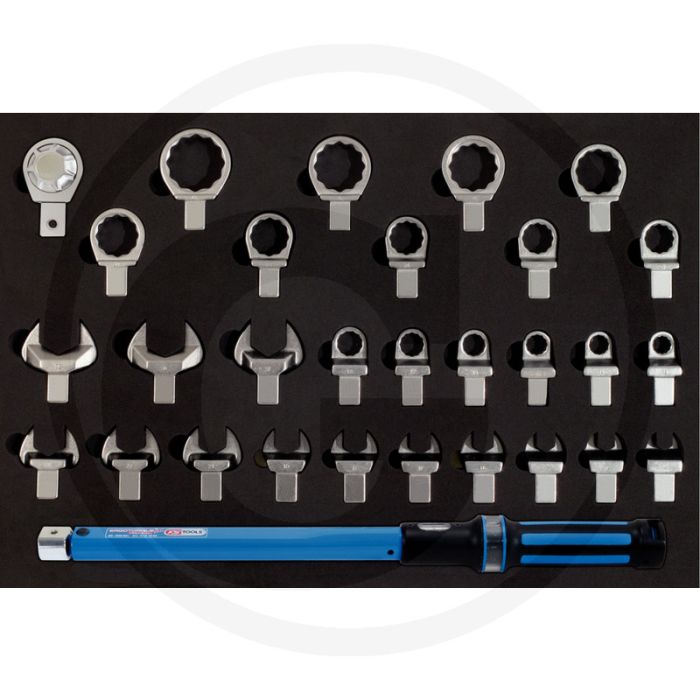 Ks tools 14x18mm momentsleutelgereedschap-set met insteekgereedschap, 31-delig - bereik 20-200nm Ks tools 14x18mm momentsleutelgereedschap-set met insteekgereedschap, 31-delig - bereik 20-200nm