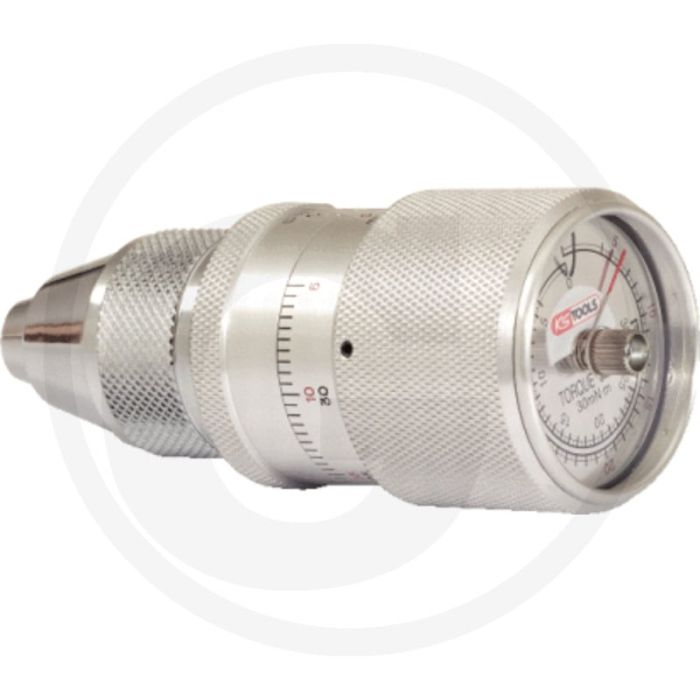 Appareil de mesure de couple de précision Ks Tools avec cadran de mesure et fonction d'aiguille traçante, 5-60 mN·m - précision ±6 %, 5 000 cycles de charge