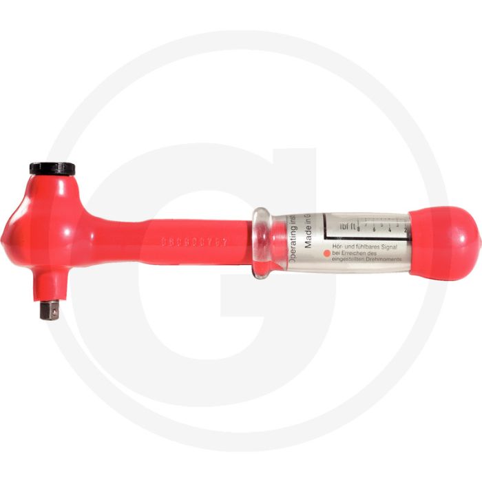 Ks tools 3/8" geïsoleerde mini-momentsleutel - nauwkeurigheid ±4%, 5-25nm, din en iso 6789:2003