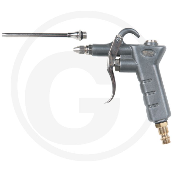 Ks tools drucklucht-afblaaspistool met verlenging, max.15bar - ergonomischer handgriff, regulierbare luftmenge, 2,5 mm düse