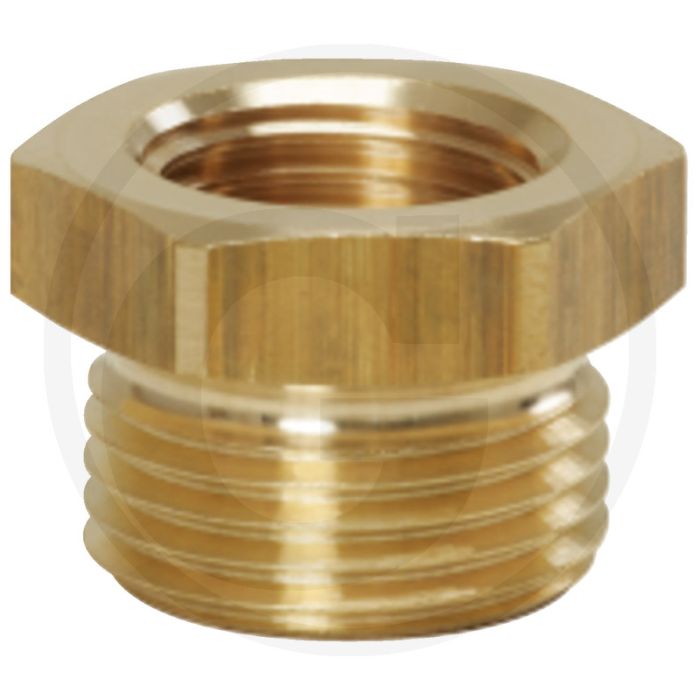 Ks tools messing-verloopnippel, 24x21 mm - körper aus messing - 60g Ks tools messing-verloopnippel, 24x21 mm - körper aus messing - 60g