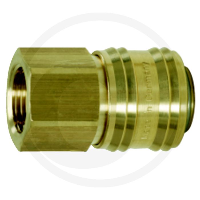 Ks tools messing-insteekkoppeling met binnendraad, 14x22 mm - selbstdichtend, 7,2 mm nennweite
