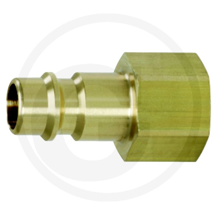 Ks tools messing-insteekkoppeling met binnendraad, 10x19 mm - nennweite 7,2 mm • 19x35x19 mm - gewicht 22g • g3/8"ig - lengte 33,0 mm • messing - sleutelmaten 19 mm