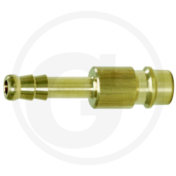 Ks tools messing-insteekkoppeling met slangtule, 7x10 mm - Ø 6mm x 7,2mm Ks tools messing-insteekkoppeling met slangtule, 7x10 mm - Ø 6mm x 7,2mm