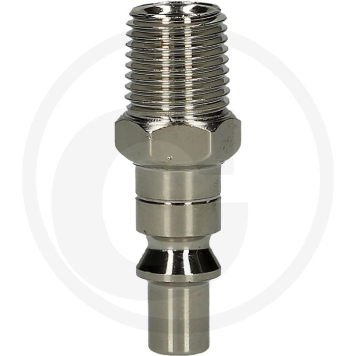 Ks tools metall-stecknippel, 1/4"ag, 45mm - staal, vernikkeld, 7,75mm nennweite, 23g Ks tools metall-stecknippel, 1/4"ag, 45mm - staal, vernikkeld, 7,75mm nennweite, 23g